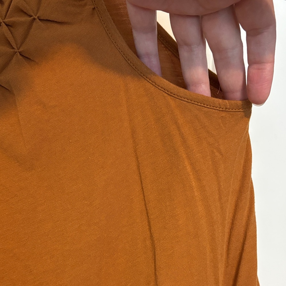Anthropologie Textured Tank Top in Rich Brown - Picture 5 of 9